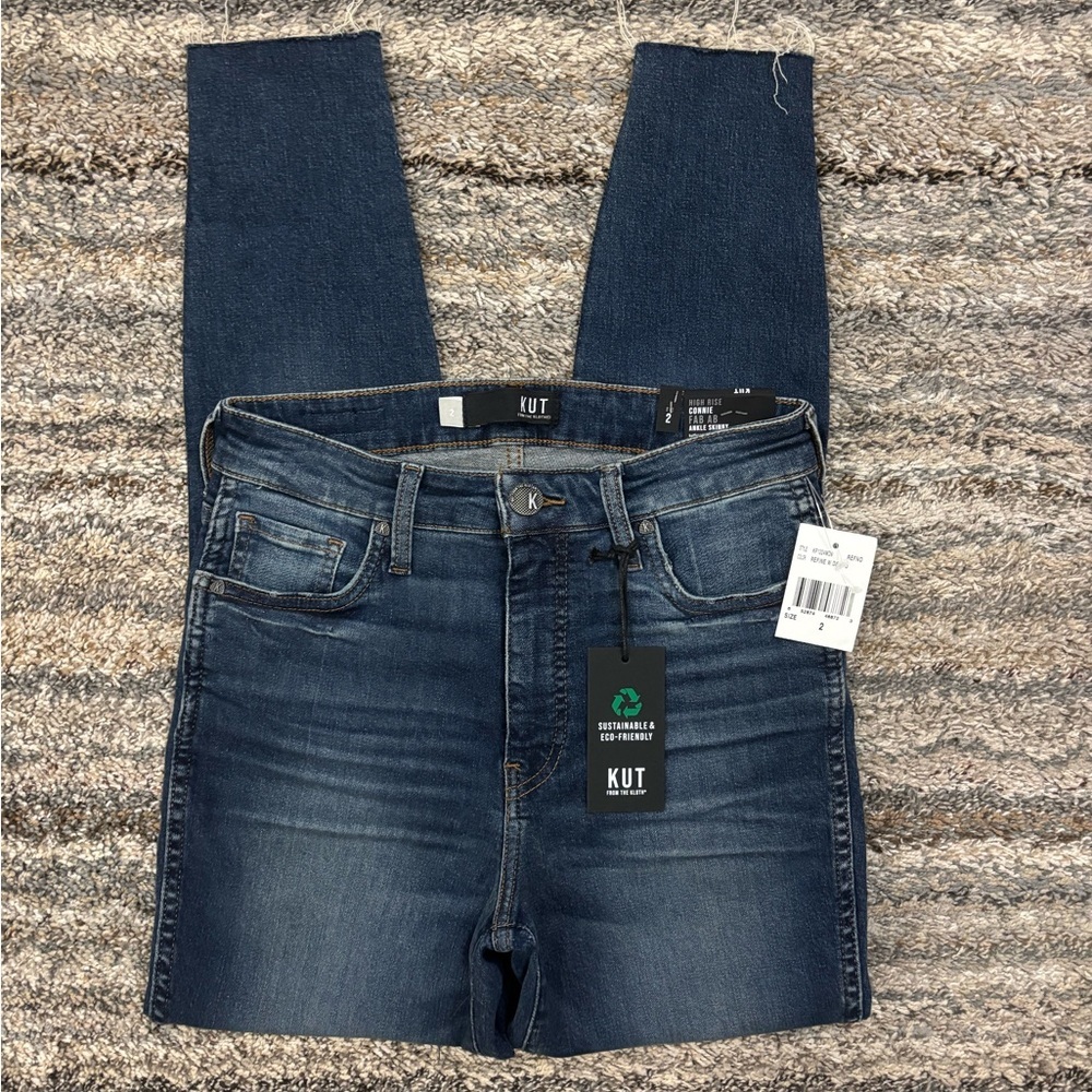 KUT From The Kloth High Rise Connie Fab Ab Ankle Skinny Jeans Sz 2 NWT | KUT -